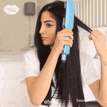 Ironing Hair Straight Hair